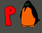 Dibuix Pingüi pintat per eric