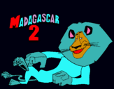 Dibuix Madagascar 2 Alex pintat per danielaa.l.l.