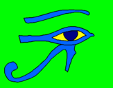 Dibuix Ull Horus pintat per Francesc