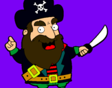 Dibuix Pirata pintat per JAN C