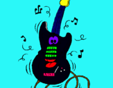Dibuix Guitarra elèctrica pintat per Mar