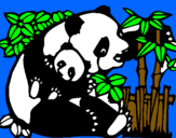 Dibuix Mare Panda pintat per giriclara