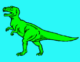 Dibuix Tiranosaurus Rex pintat per Alicia
