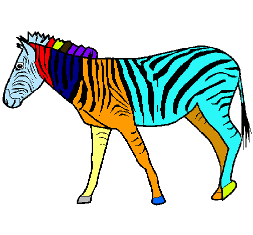 Dibuix Zebra pintat per xavier