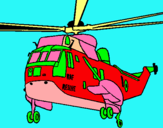 Dibuix Helicòpter al rescat  pintat per ignasi