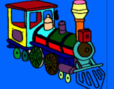 Dibuix Tren pintat per roger    riba