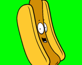 Dibuix Hot dog pintat per ABEL VIÑALS