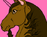 Dibuix Cap d'unicorn pintat per laia martinell