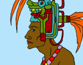 Dibuix Cap de la tribu pintat per ETNA