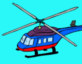 Dibuix Helicòpter  pintat per cer5