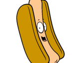 Dibuix Hot dog pintat per nika.k.k