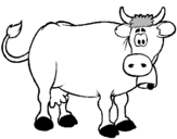 Dibuix Vaca lletera pintat per dinu