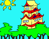 Dibuix Casa japonesa pintat per joan gomez 4tb