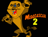 Dibuix Madagascar 2 Alex pintat per gtr