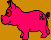 Dibuix Porc pintat per eloi