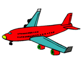 Dibuix Avió de passatgers  pintat per KRISSTOPHER TANASI