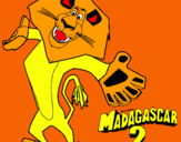 Dibuix Madagascar 2 Alex 2 pintat per octavi