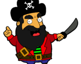 Dibuix Pirata pintat per Èric