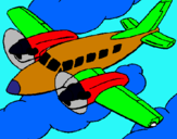 Dibuix Avioneta pintat per jordi  coderch