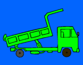Dibuix Camió de càrrega pintat per nil