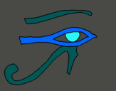 Dibuix Ull Horus pintat per víctor