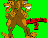 Dibuix Madagascar 2 Manson i Phil 2 pintat per er