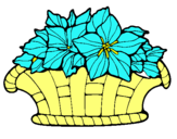 Dibuix Cistell de flors 8 pintat per nuria