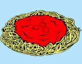 Dibuix Espaguetis amb formatge pintat per pol gonzalez