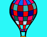 Dibuix Globus aerostàtic pintat per Els germans AINA i ROGER