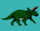 Dibuix Triceratops pintat per ADRIA