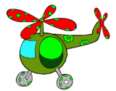 Dibuix Helicòpter adornat  pintat per ire