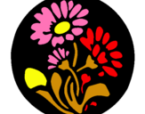 Dibuix Gravat amb flors pintat per amalia