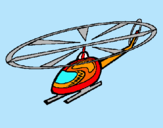 Dibuix Helicòpter pintat per piolin