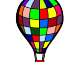 Dibuix Globus aerostàtic pintat per Aniversari