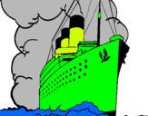 Dibuix Vaixell de vapor pintat per jaume