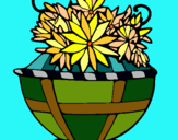 Dibuix Cistell de flors 11 pintat per MARNIA