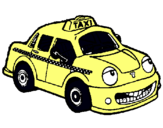 Dibuix Herbie taxista pintat per joel