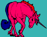 Dibuix Unicorn brau  pintat per ARNAU CABALLERO