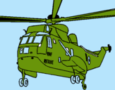 Dibuix Helicòpter al rescat  pintat per aleix