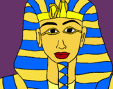 Dibuix Tutankamon pintat per jaume i josep maria
