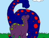 Dibuix Dinosaures pintat per JAUME