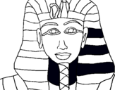 Dibuix Tutankamon pintat per merce