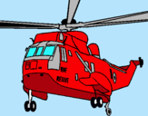 Dibuix Helicòpter al rescat  pintat per sergio