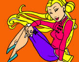 Dibuix Princesa ninja pintat per carla quilez