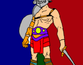 Dibuix Gladiador pintat per adrian