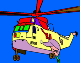 Dibuix Helicòpter al rescat  pintat per Arnau