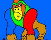 Dibuix Goril·la pintat per joan lafuente