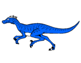 Dibuix Velociraptor  pintat per BERTA 