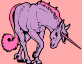 Dibuix Unicorn brau  pintat per noelia kikiyu