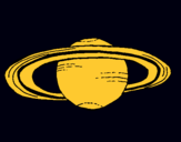 Dibuix Saturn pintat per NEUS Muntó